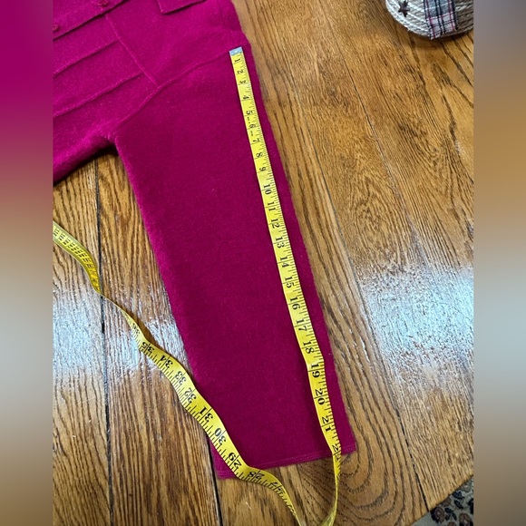 Lisa International boiled wool button front jacket. Size Large. - Picture 8 of 11